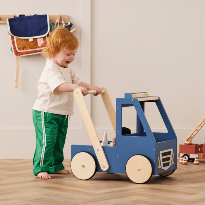 Gå-Vagn Lastbil - Blå Kids Concept