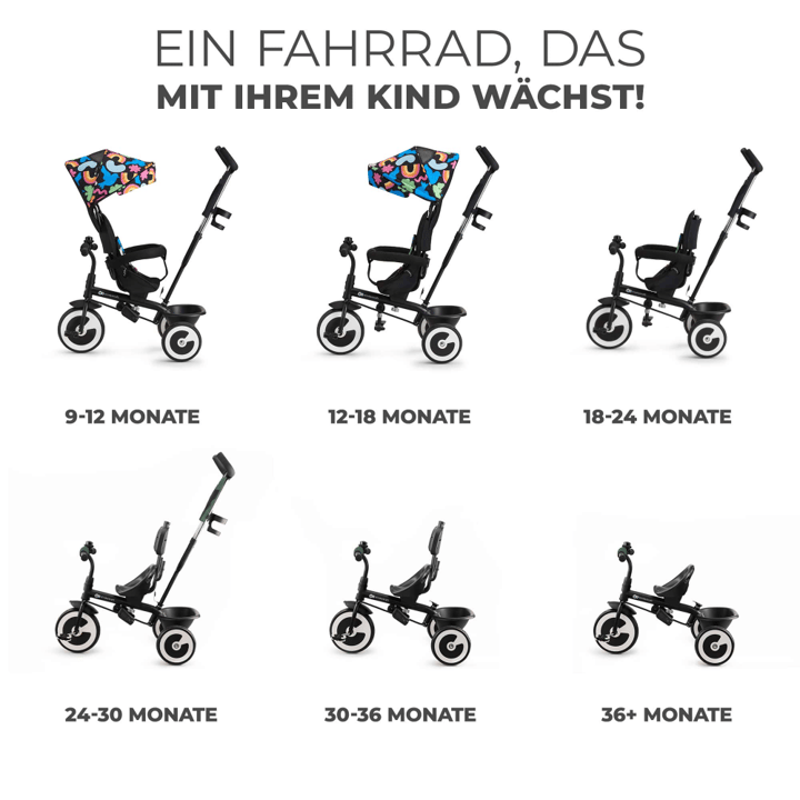 Aston Trehjuling - Happy Shapes Kinderkraft