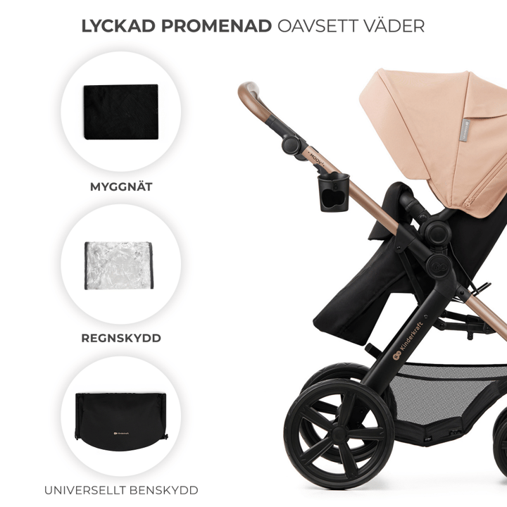 Moov 2 Eva Wheels 3in1 - Beige Kinderkraft