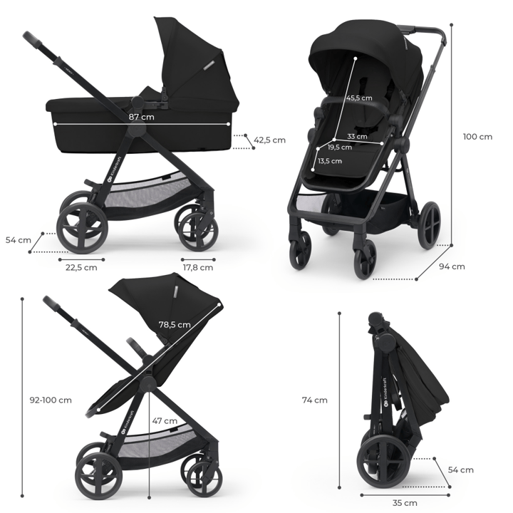 Newly  3in1 inkl. Mink Pro - Classic Black Kinderkraft