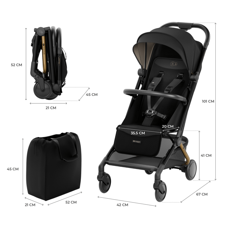Resevagn Pilot 2 - Black Kinderkraft