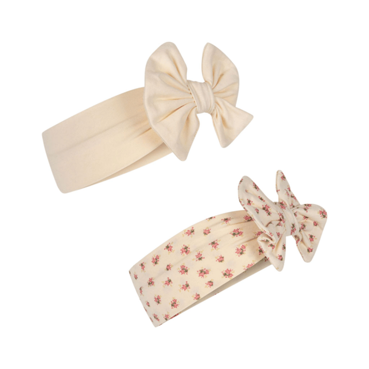 Hårband Med Rosett - Buttercream/Bloomie Konges Slöjd