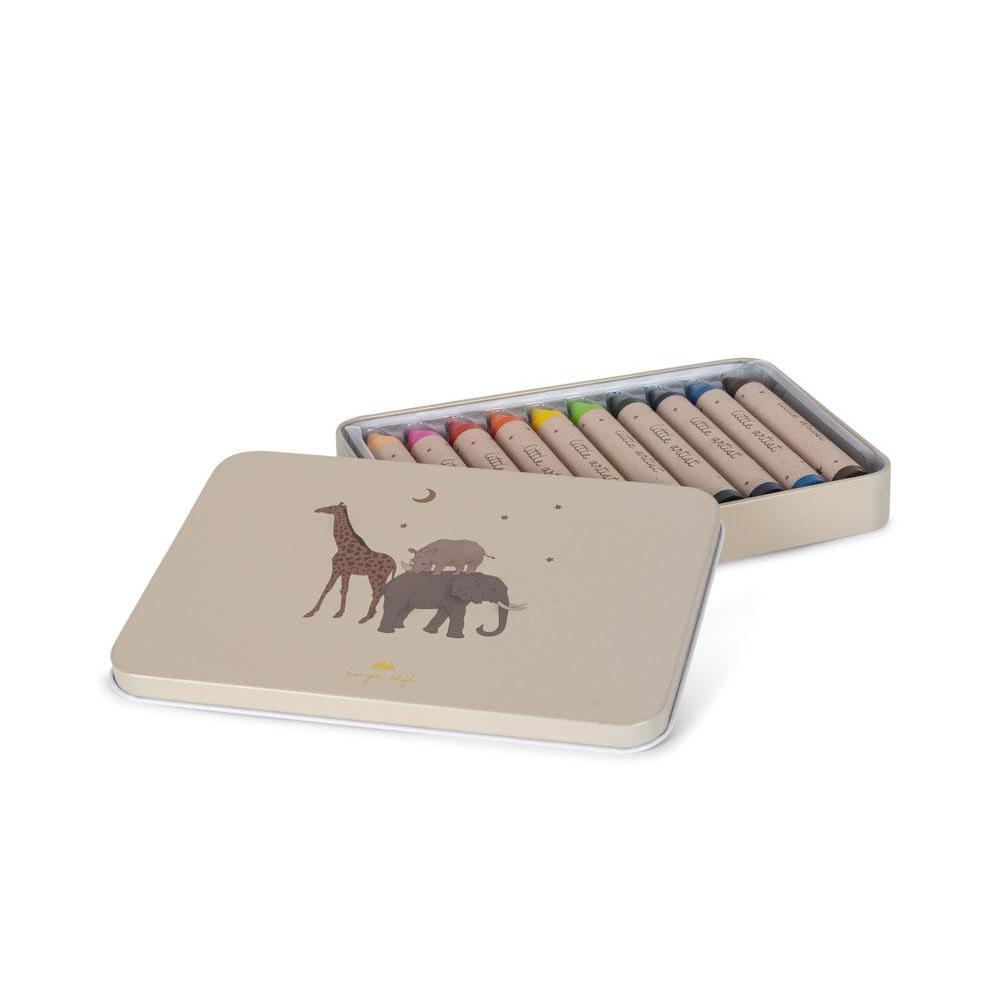 Product Image for Konges Slöjd  Kritor 10-pack, Safari - BabyWorld