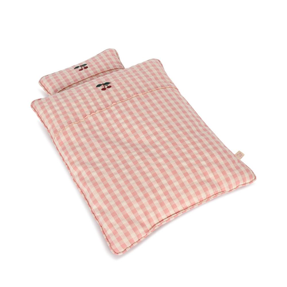 Product Image for Konges Slöjd  Sängkläder Till Docksäng, Powder Pink Check - BabyWorld