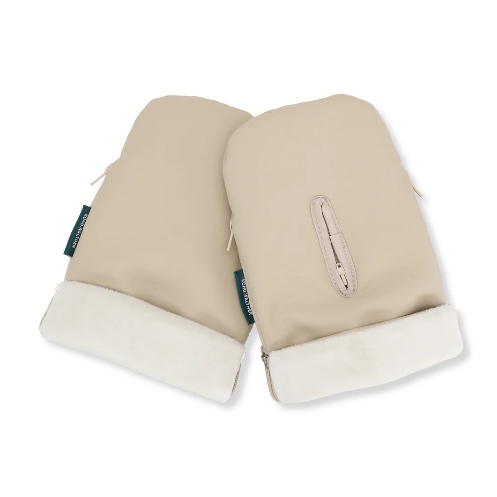 KONG.WALTHER Handvärmare Fleece Creme
