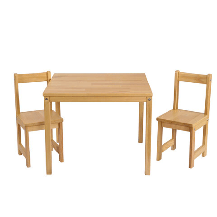 Bord och Stolsset Massivt Trä - Natur KUKKA