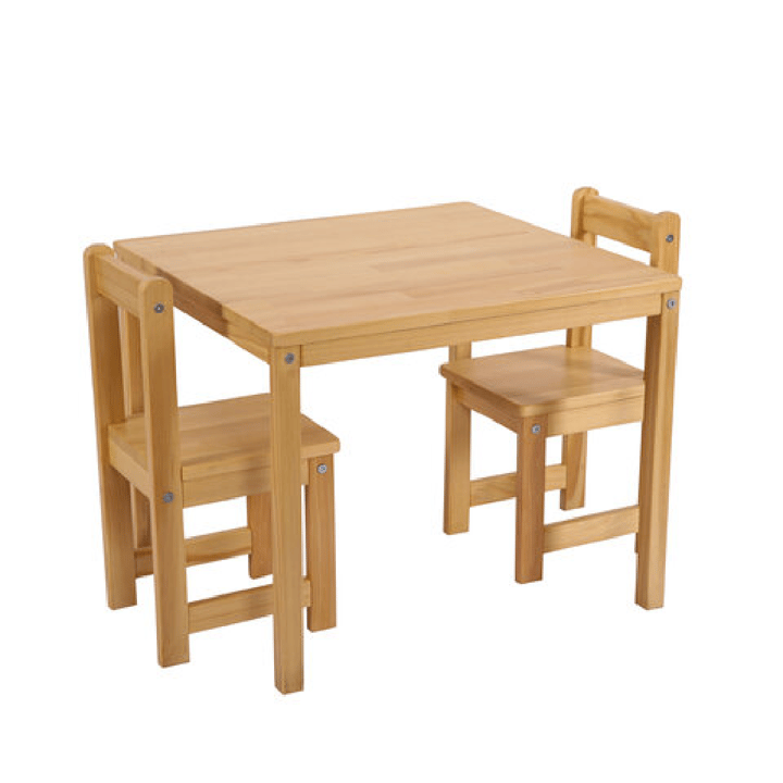 Bord och Stolsset Massivt Trä - Natur KUKKA