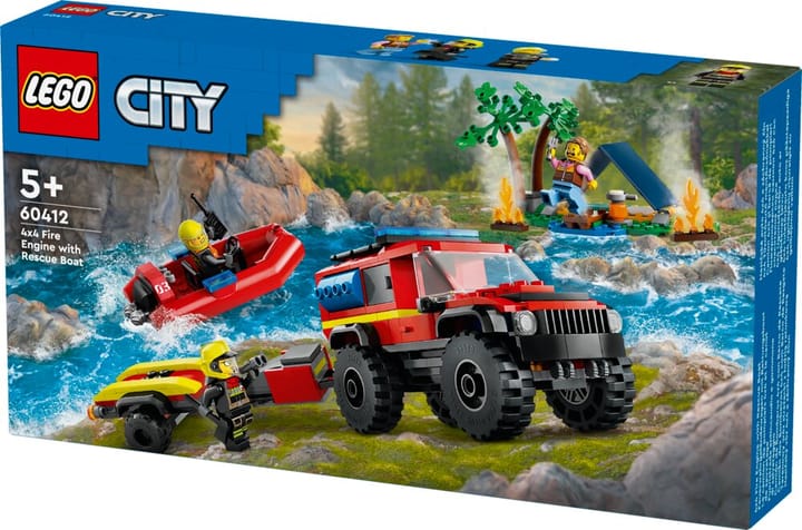 Brandbil med Räddningsbåt 4x4 LEGO