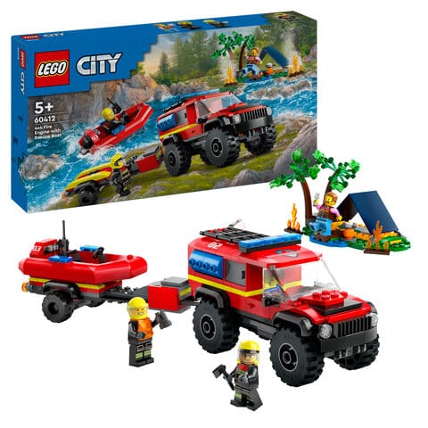 Brandbil med Räddningsbåt 4x4 LEGO