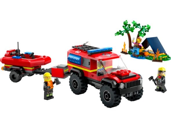 Brandbil med Räddningsbåt 4x4 LEGO