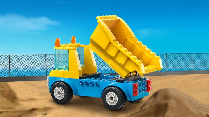 Byggfordon och Kran med Rivningskula LEGO