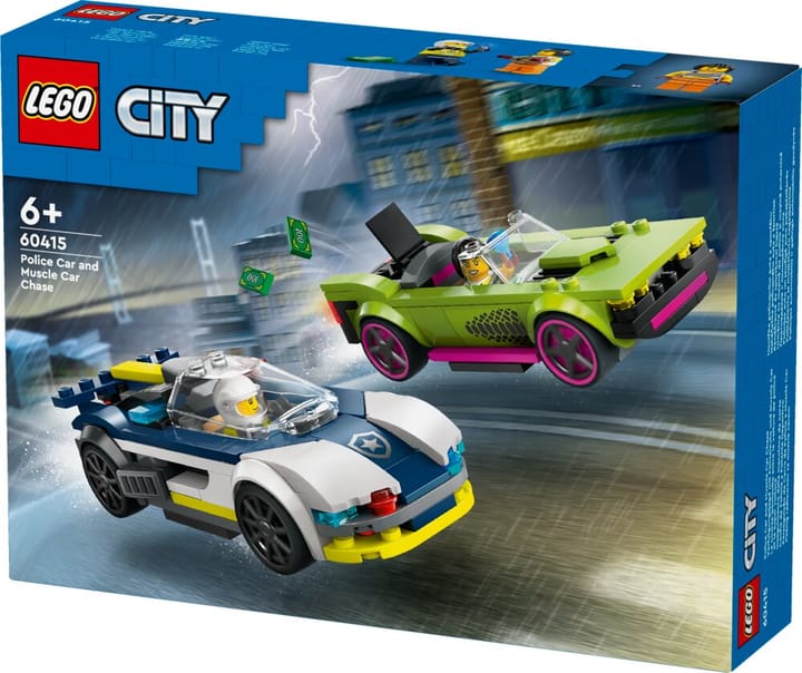 Jakt med Polisbil och Muskelbil LEGO