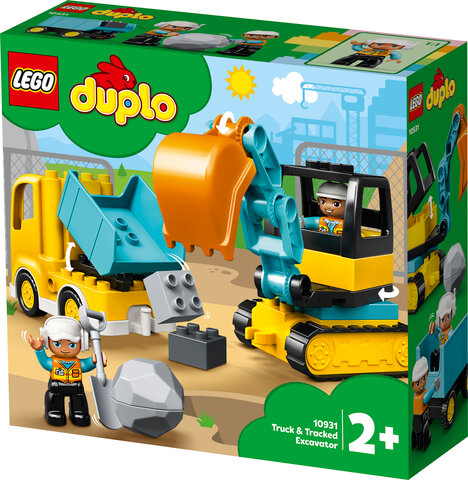 LEGO Lastbil och Grävmaskin