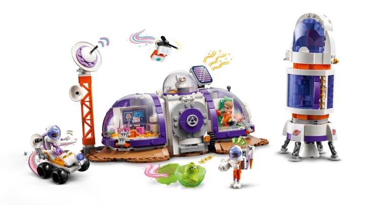 Rymdbas på Mars med Raket LEGO
