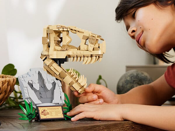 Dinosauriefossiler: T.Rex-Skalle LEGO