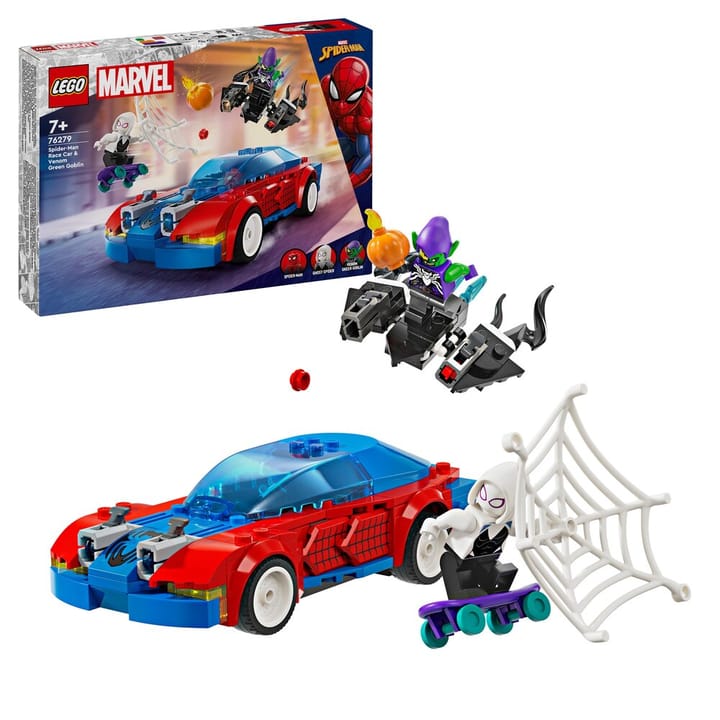 Spider-Mans Racerbil & Venom Green Goblin LEGO