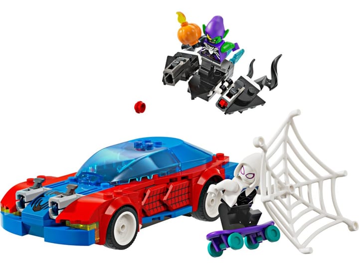 Spider-Mans Racerbil & Venom Green Goblin LEGO