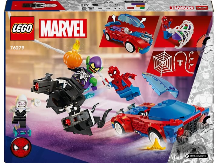Spider-Mans Racerbil & Venom Green Goblin LEGO