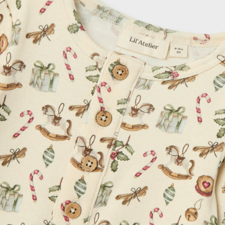 Långärmad Jumpsuit Gio - Turtledove LIL' ATELIER