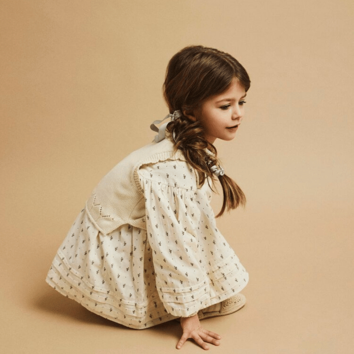 Långärmad Klänning Raisa - Turtledove LIL' ATELIER