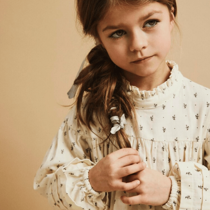 Långärmad Klänning Raisa - Turtledove LIL' ATELIER
