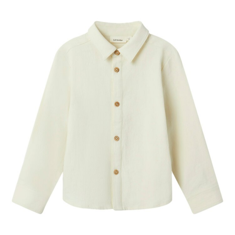 LIL' ATELIER Långärmad Skjorta Hadam Turtledove