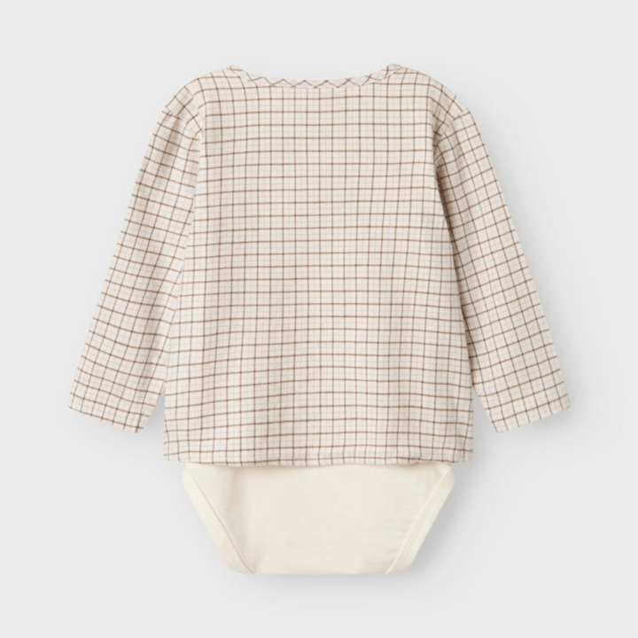 Långärmad Skjortbody Damieno - Turtledove LIL' ATELIER