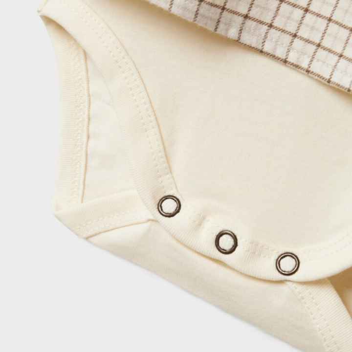Långärmad Skjortbody Damieno - Turtledove LIL' ATELIER