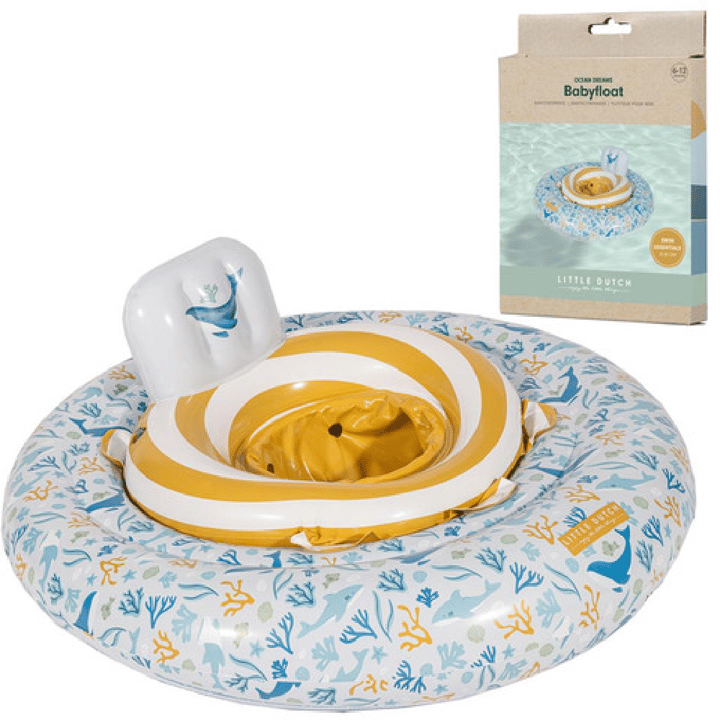 Baby Badring Ocean Dream - Blå Little Dutch