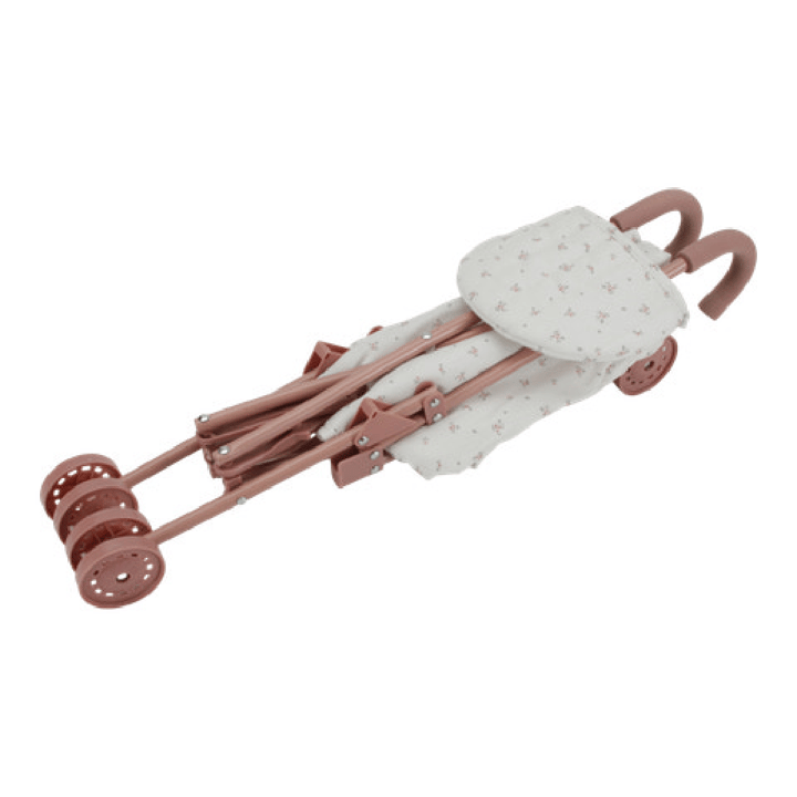 Dockvagn Ihoppfällbar Metal - Rosa Little Dutch