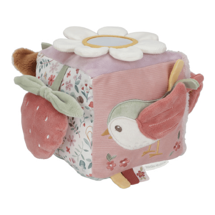 Mjuk Aktivitetskub Fairy Garden - Rosa Little Dutch