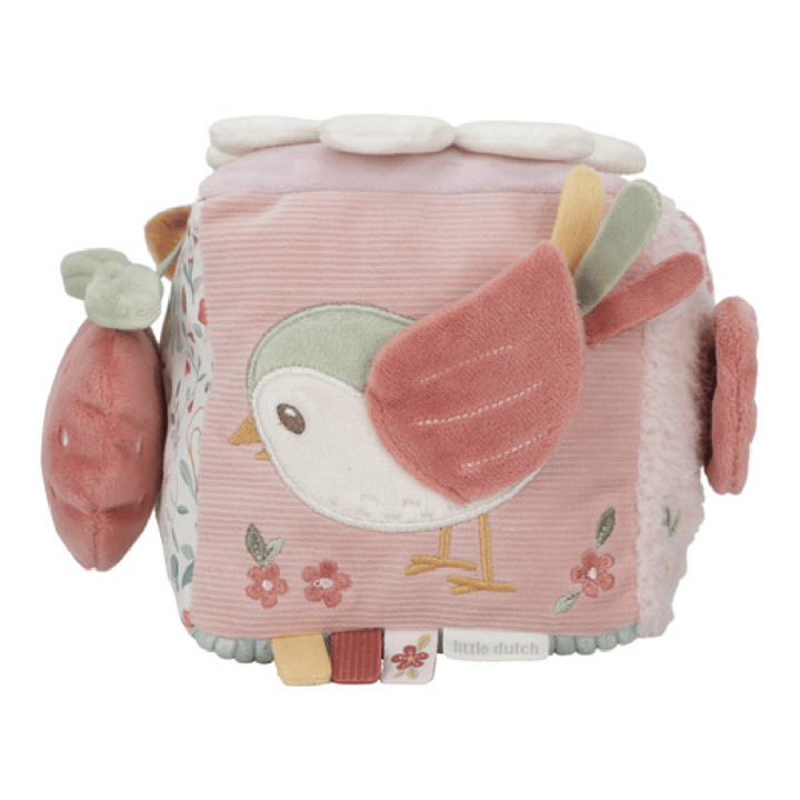 Mjuk Aktivitetskub Fairy Garden - Rosa Little Dutch