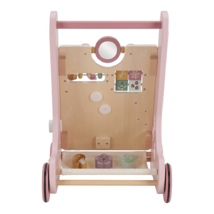 Multiaktivitets Gå Vagn Fairy Garden - Rosa Little Dutch