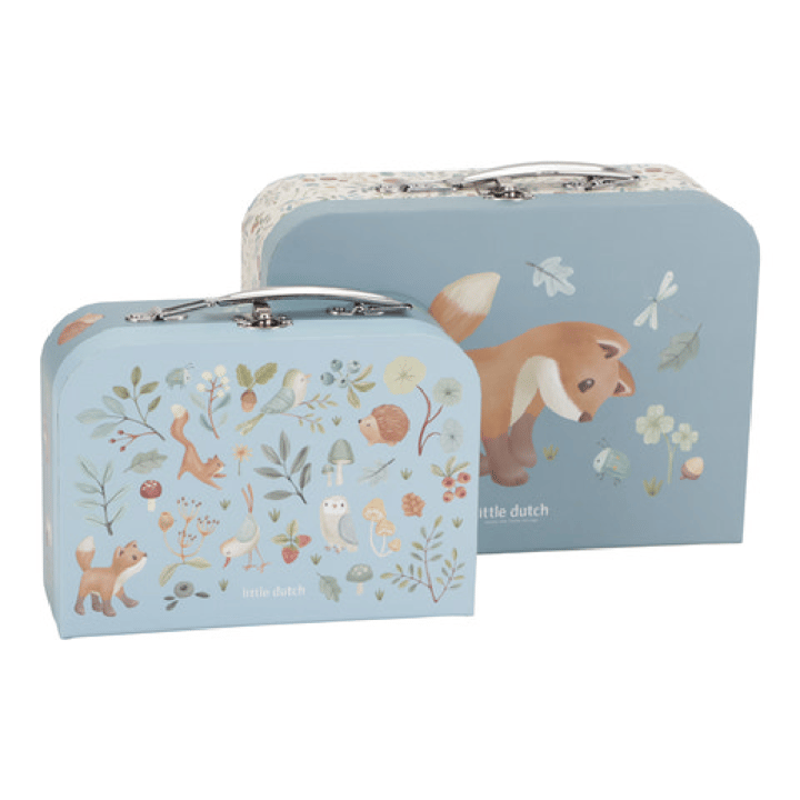 Resväska Set 2-Pack Forest Friends - Blå Little Dutch