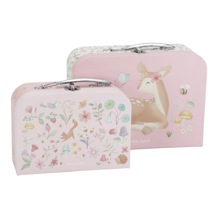 Resväska Set 2-Pack Forest Friends - Rosa Little Dutch