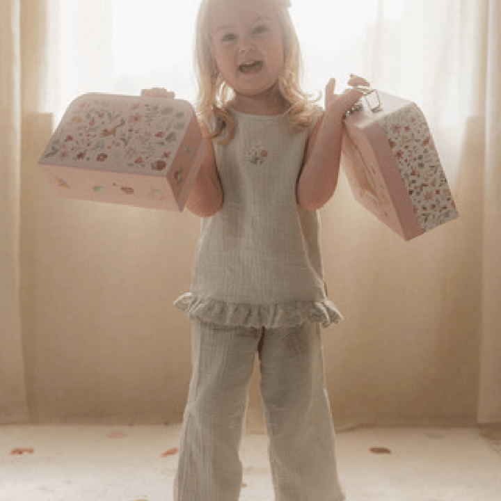 Resväska Set 2-Pack Forest Friends - Rosa Little Dutch