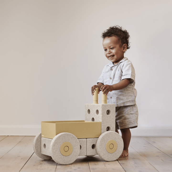 Gå-vagn 3-in-1 - Sand Grey/Honey Yellow MODU