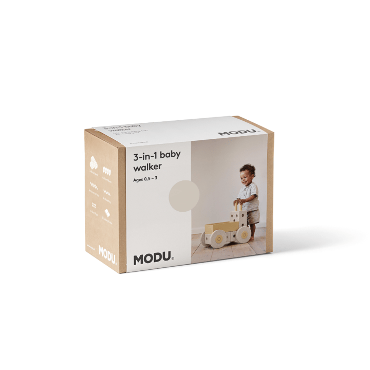 Gå-vagn 3-in-1 - Sand Grey/Honey Yellow MODU