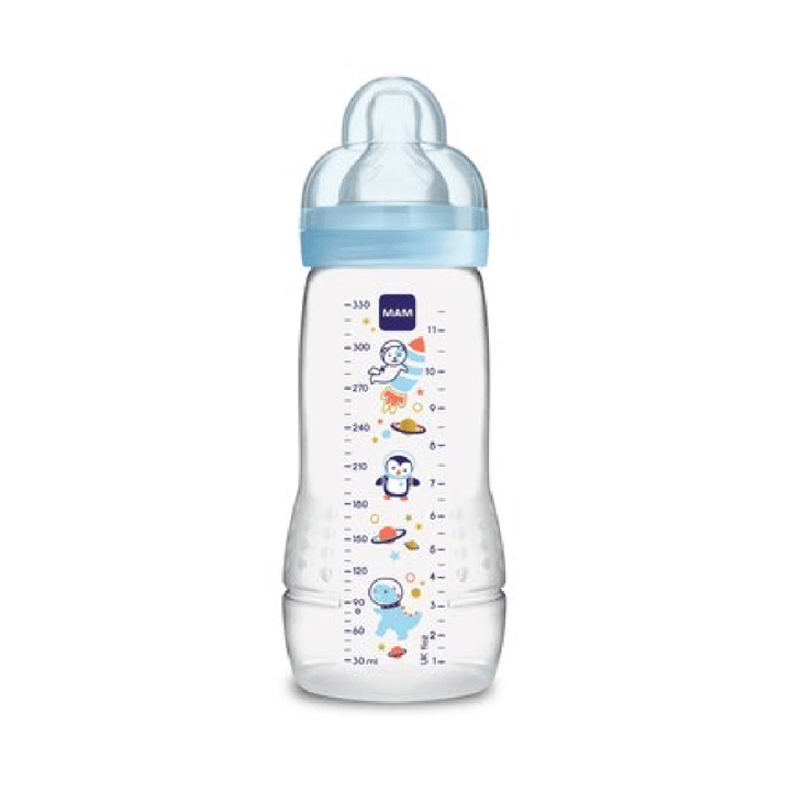 Nappflaska Easy active 330 ml - Blå Mam