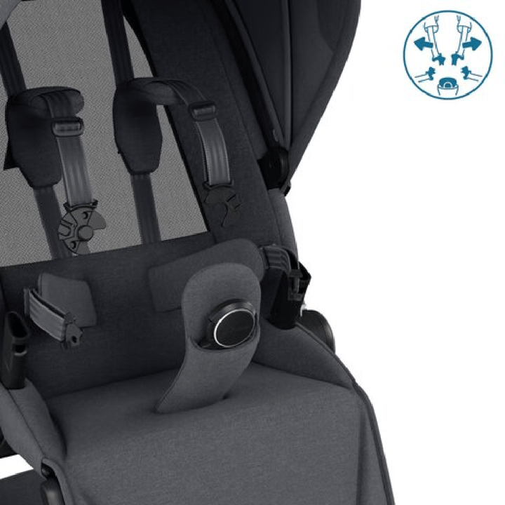 Fame Sittvagn - Twillic Graphite Maxi-Cosi