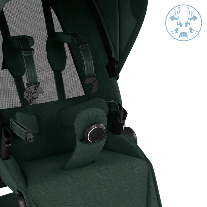 Fame Sittvagn - Twillic Green Maxi-Cosi