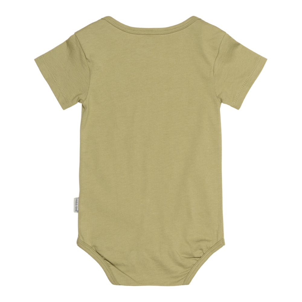 2-Pack Kortärmad Body - Gray Green MIKK-LINE