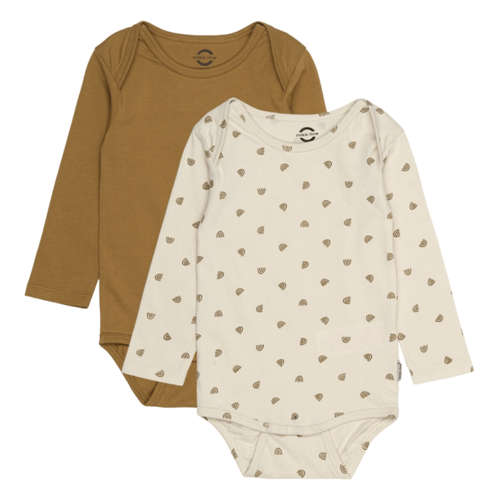 2-Pack Långärmad Body - Dijon MIKK-LINE