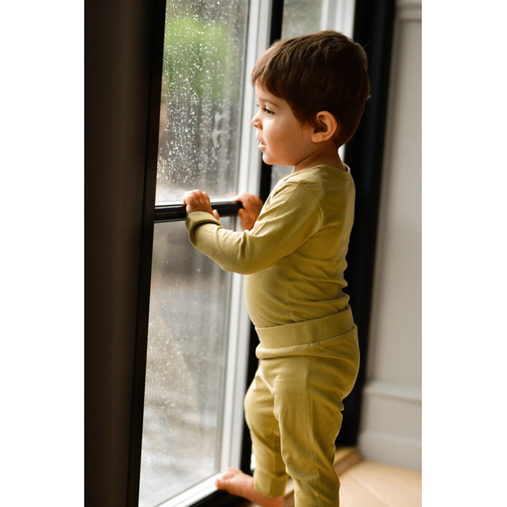 2-Pack Långärmad Body - Gray Green MIKK-LINE