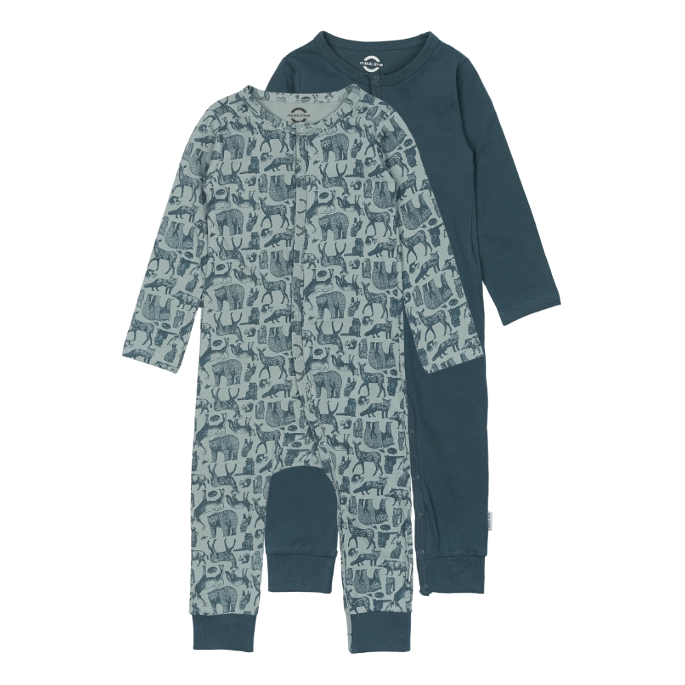 MIKK-LINE 2-Pack Pyjamas Orion Blue
