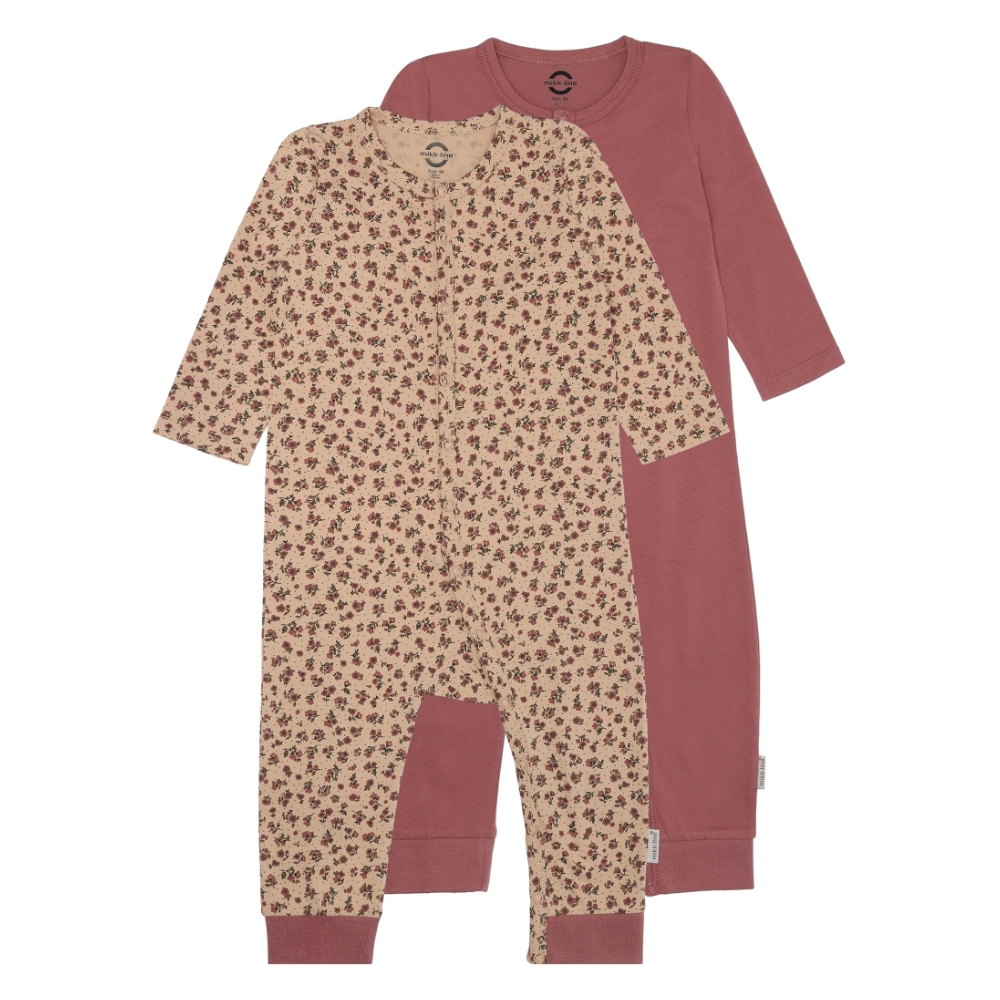 MIKK-LINE 2-Pack Pyjamas Rose Brown