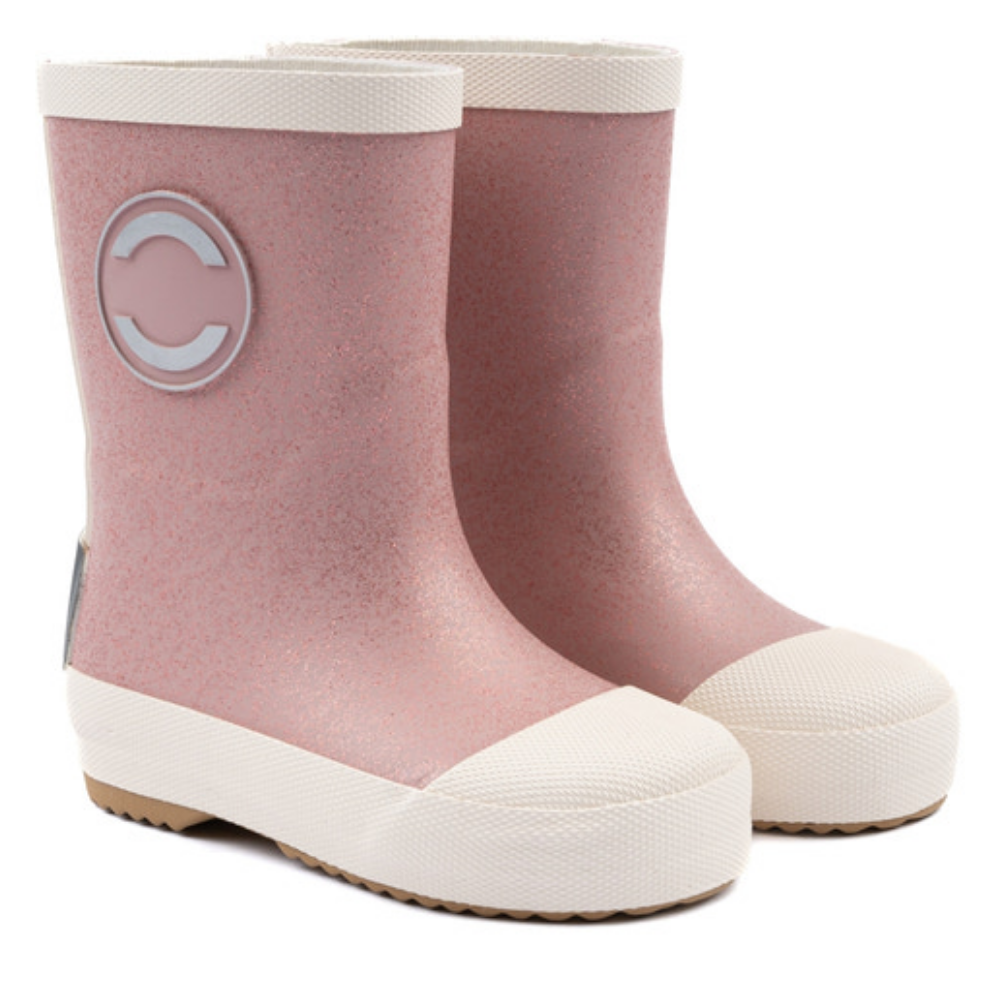 MIKK-LINE Gummistövel Glitter - Barefoot Woodrose
