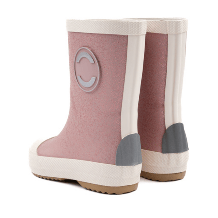 Gummistövel Glitter - Barefoot - Woodrose MIKK-LINE