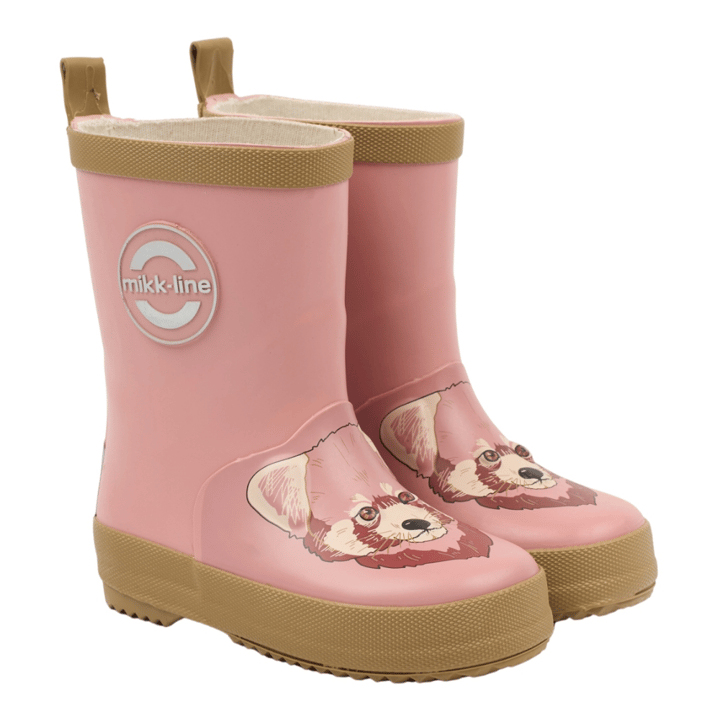 Gummistövel Röd Panda 3D - Ash Rose MIKK-LINE