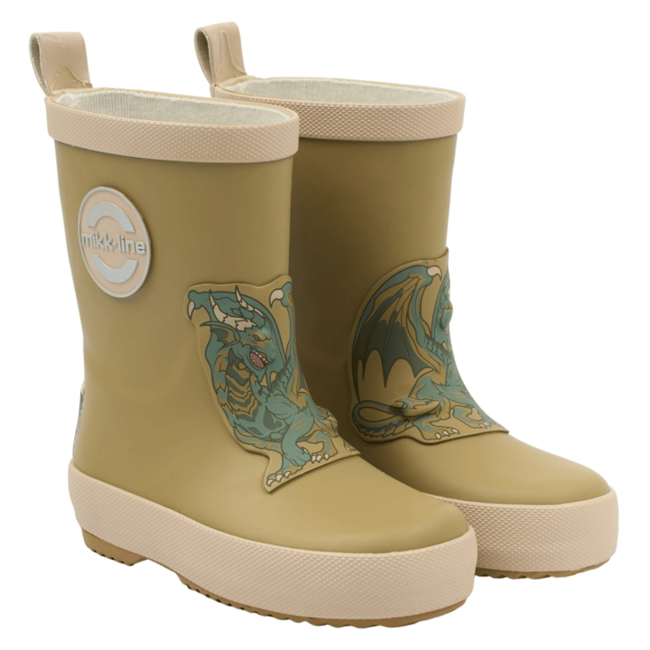 Gummistövlar 3D Patch - Barefoot - Kelp MIKK-LINE